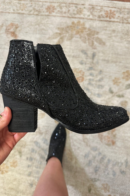 Shine Star Rhinestone Bootie SHOES NAUGHTY MONKEY 