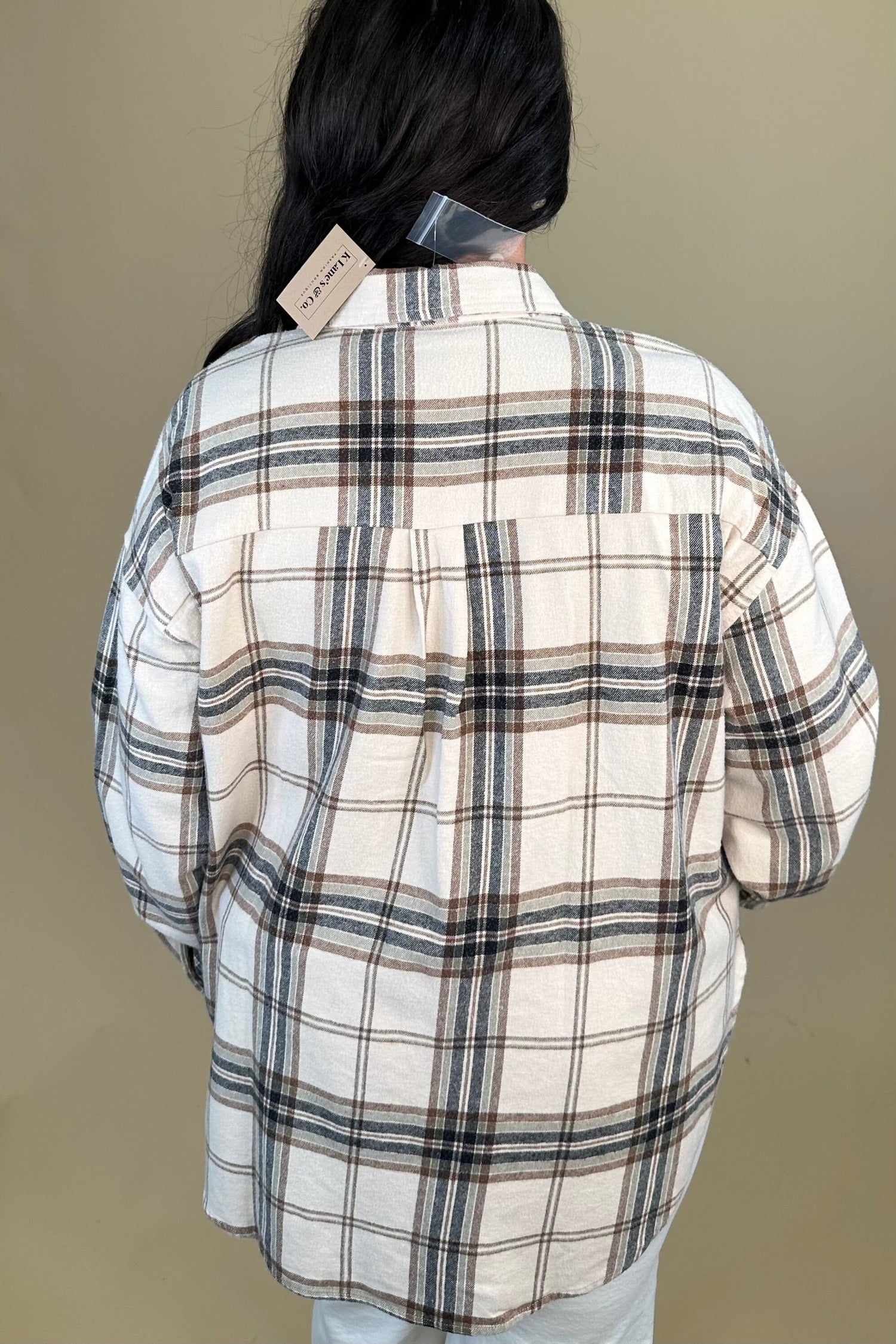 Plaid Button Down Long Sleeve Shirt GIFT/OTHER:~~Unassigned~~ BLUPEPPER 