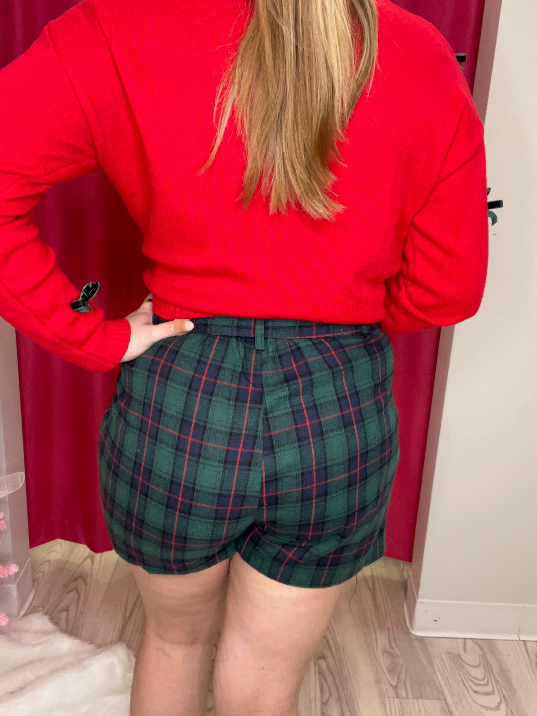 Flannel Pleat Front Shorts BOTTOMS SOUTHERN GRACE 