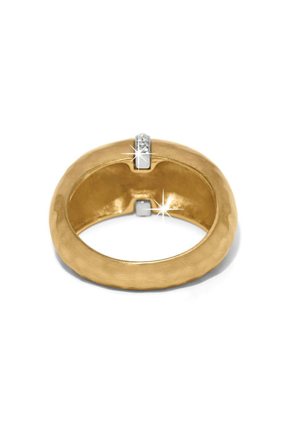 Meridian Geo Domed Gold Ring BRING Brighton Collectables 