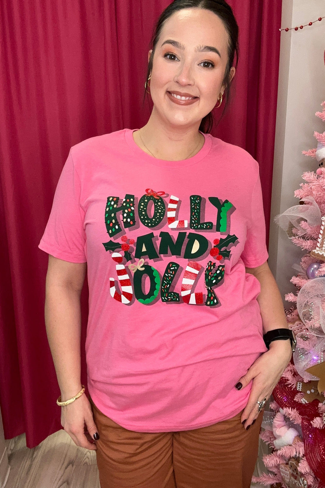 Holly & Jolly T--Shirt MISSY BASIC KNIT SPIRITTOATEE