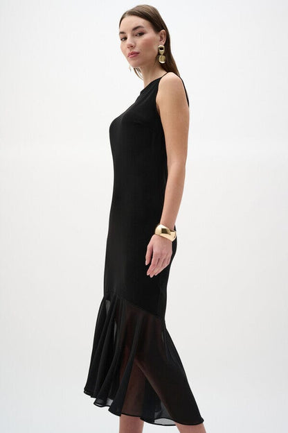 Sleeveless Dress w/ Flutter Hem Line DRESS JOSEPH RIBKOFF 