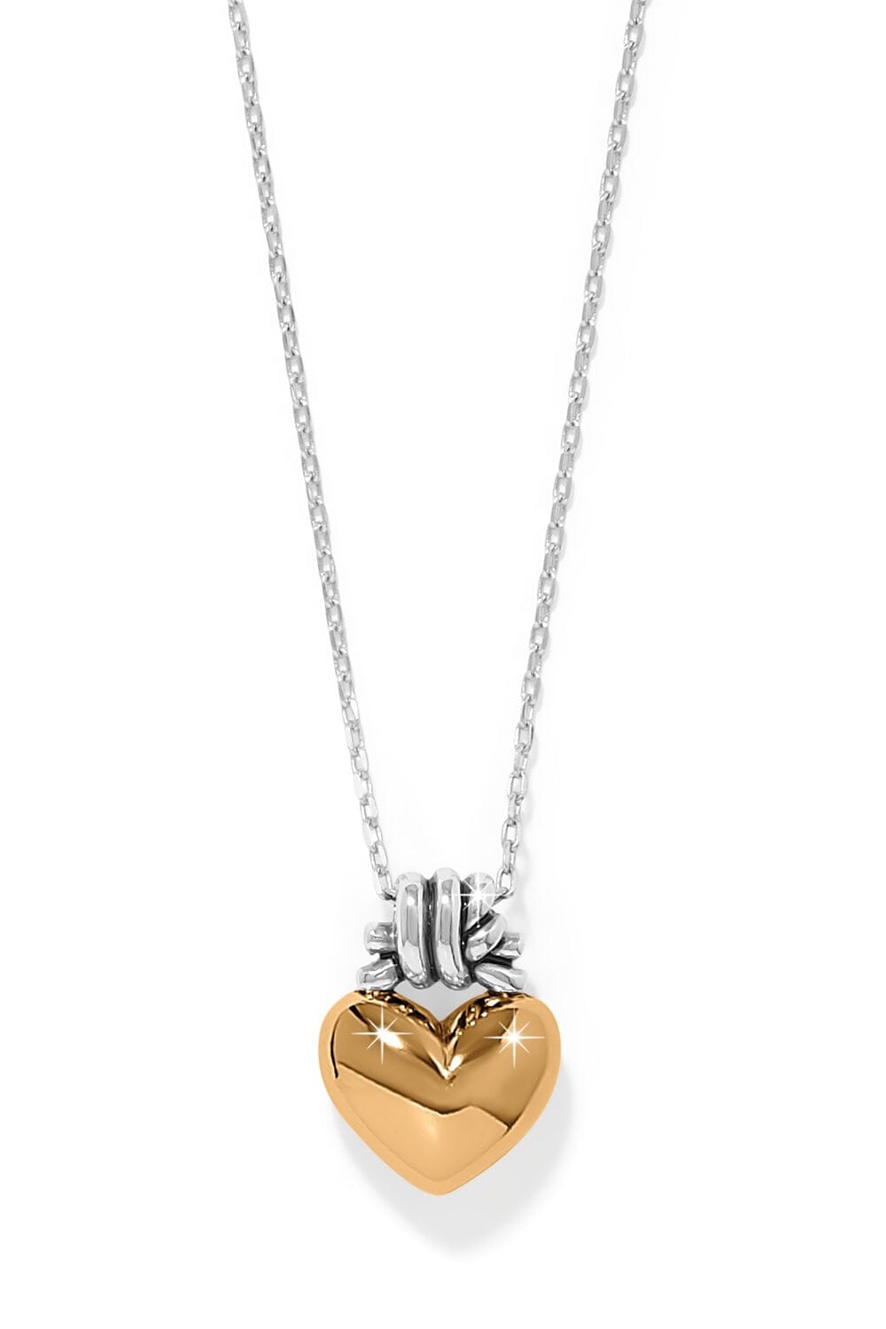 Interlok Love Knot Heart Necklace BJEWELRY Brighton Collectables 