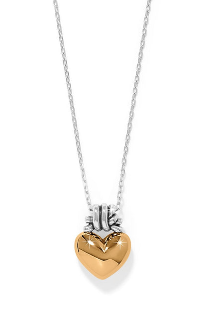 Interlok Love Knot Heart Necklace BJEWELRY Brighton Collectables 