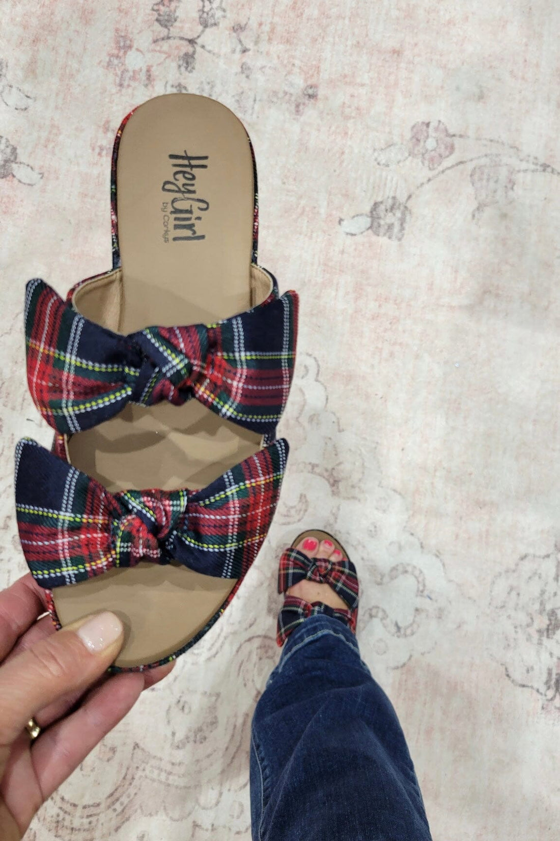 Put a Bow On It Plaid Shoe SHOES CORKYS 