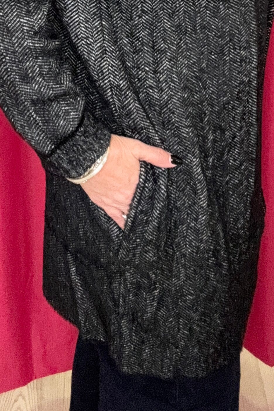 Long Sleeve Open Knit Shawl Sweater Coat JACKET LIVERPOOL 