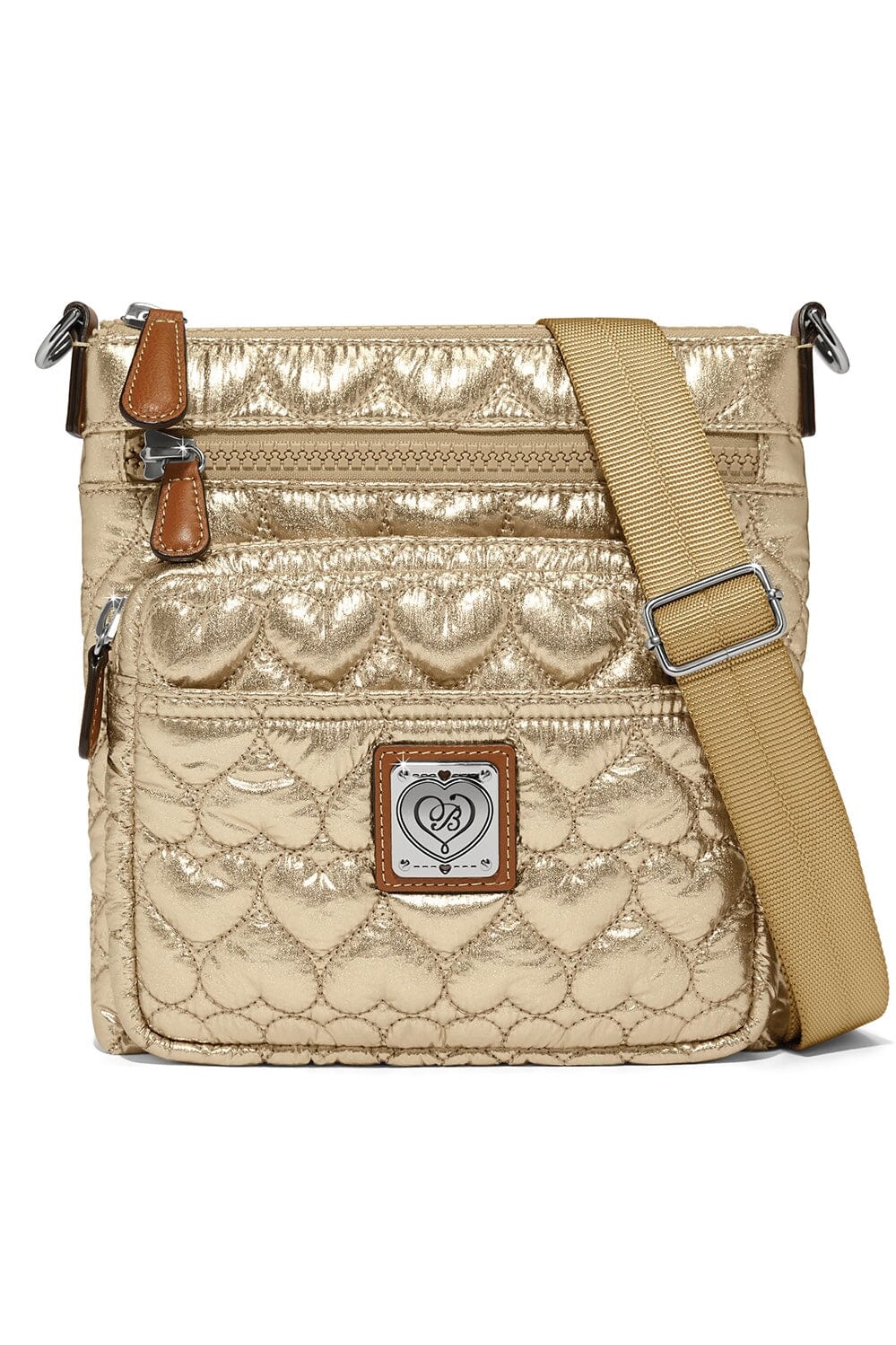 Gold Kallista Messenger Bag BHANDBAGS Brighton Collectables 
