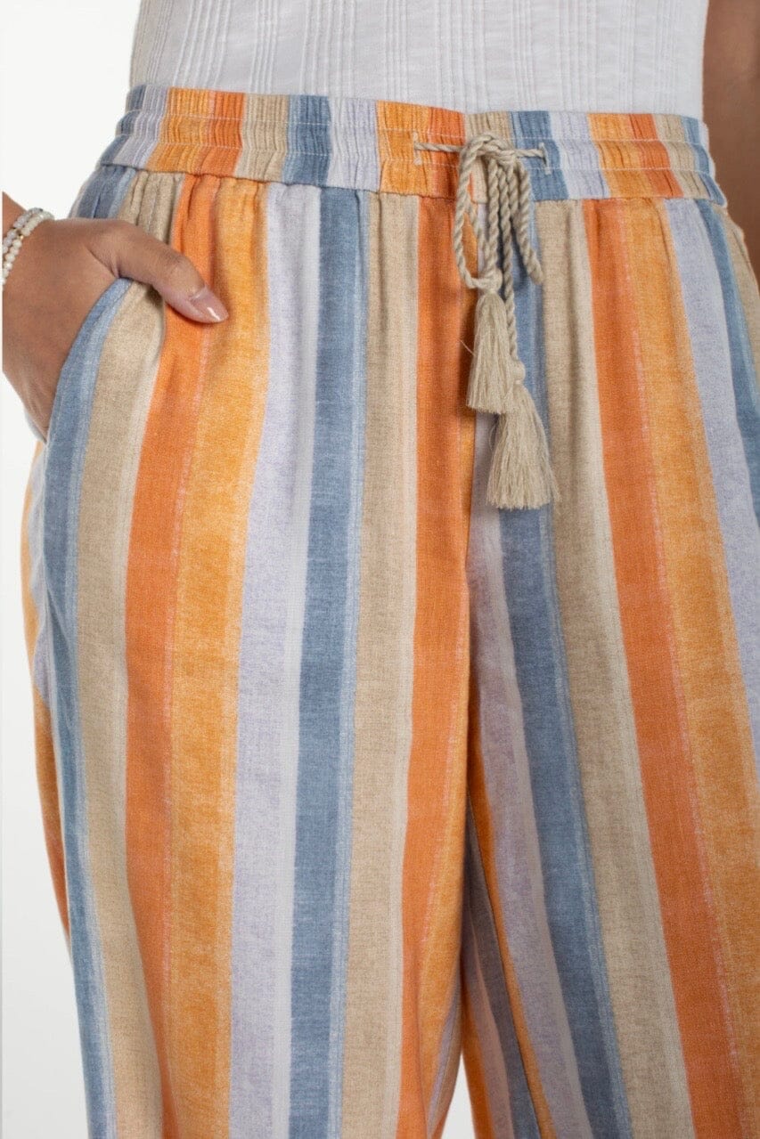Pull On Drawsting Striped Pant BOTTOMS LIVERPOOL 