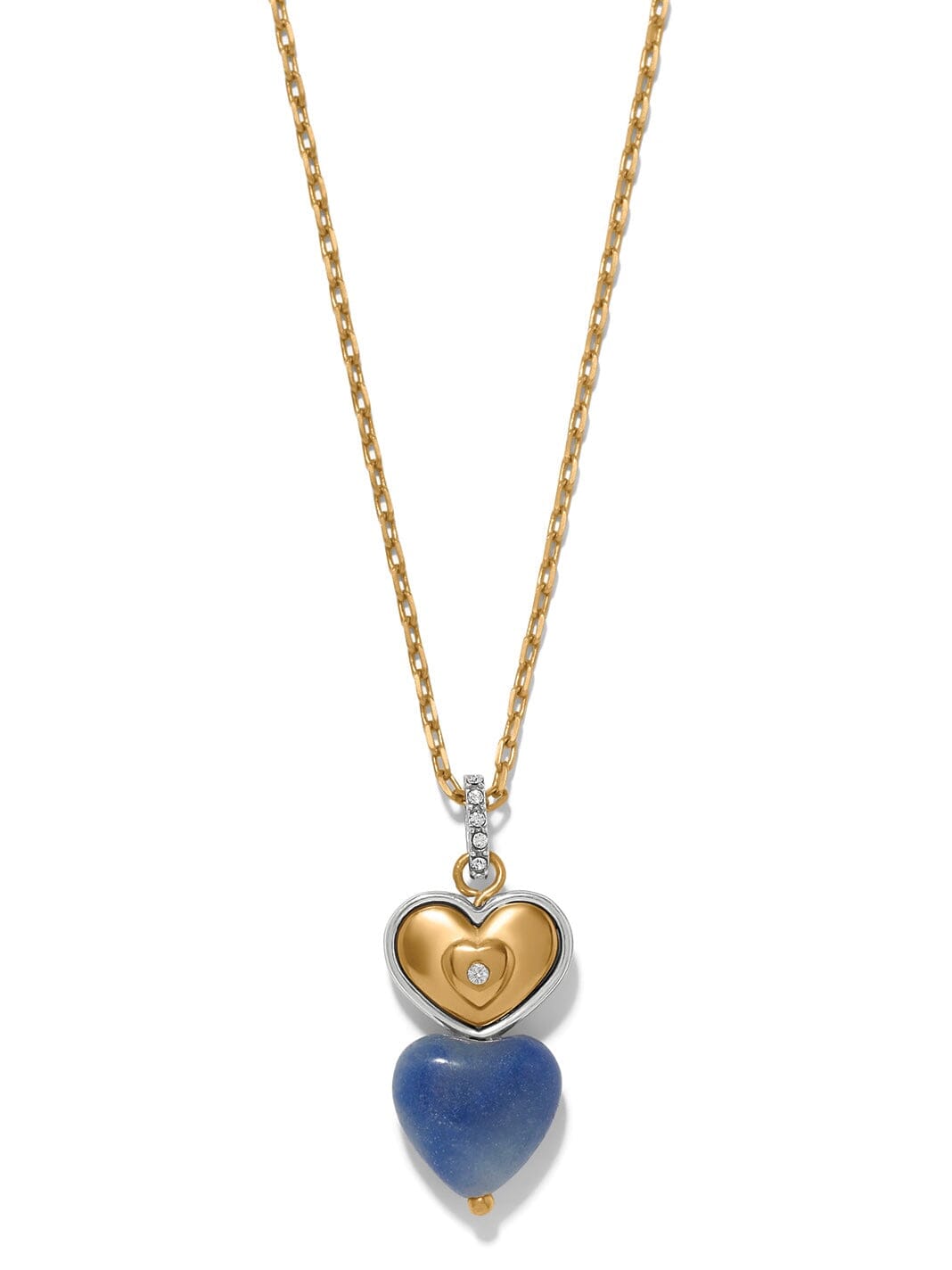 One Heart Duo Heart Petite Necklace BJEWELRY:~~Unassigned~~ Brighton Collectables 