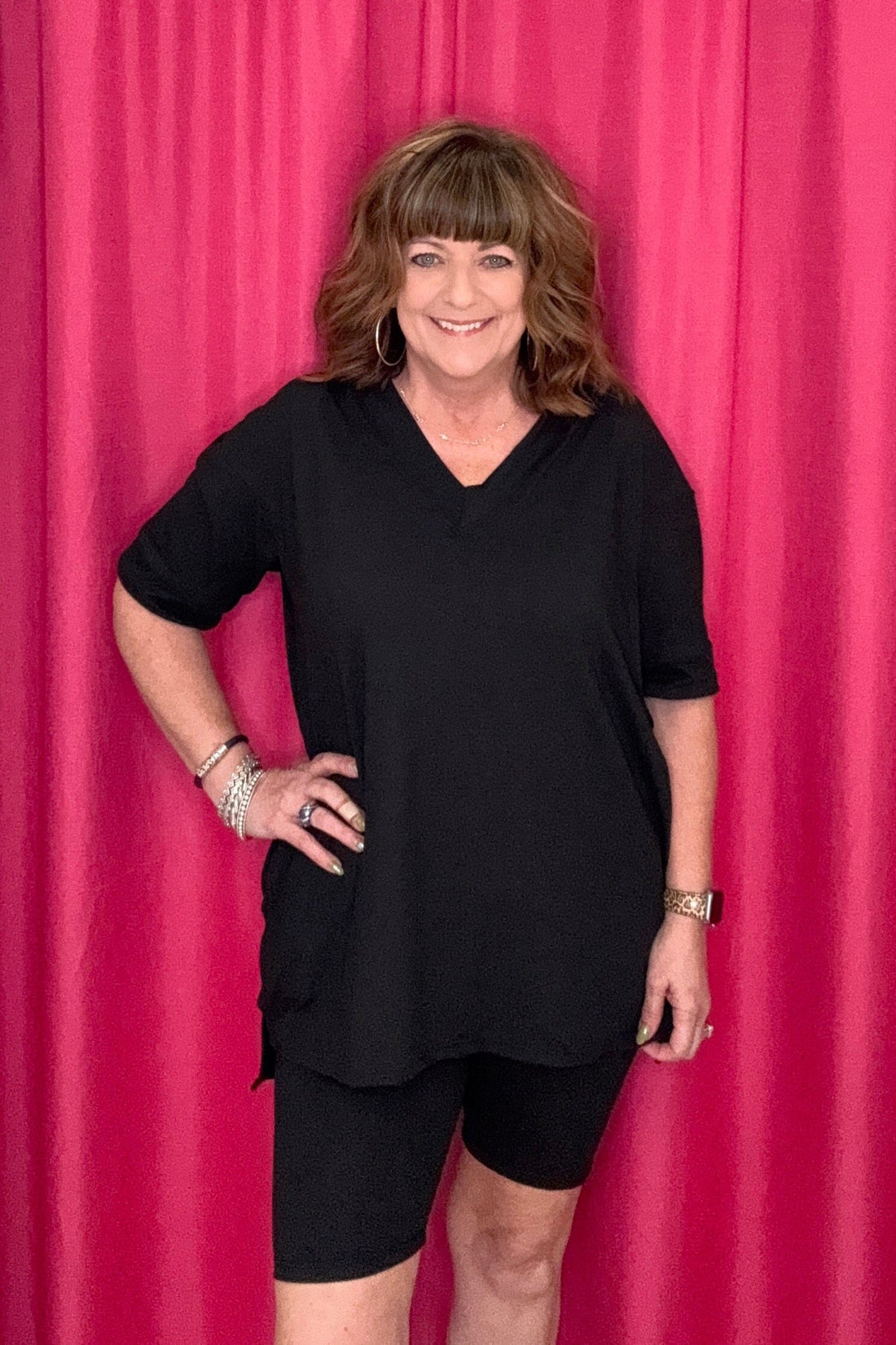 Vega Happiness Set JRTOP CASUAL TOP COCO+CARMEN BLK XS 