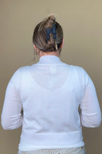 3/4 Sleeve Shawl Cardigan - White OUTFIT COMPLETER ZAC & RACHEL 