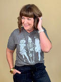 Spooky Party Girls Graphic Tee MISSY BASIC KNIT:~~Unassigned~~ SUGAR STITCH 
