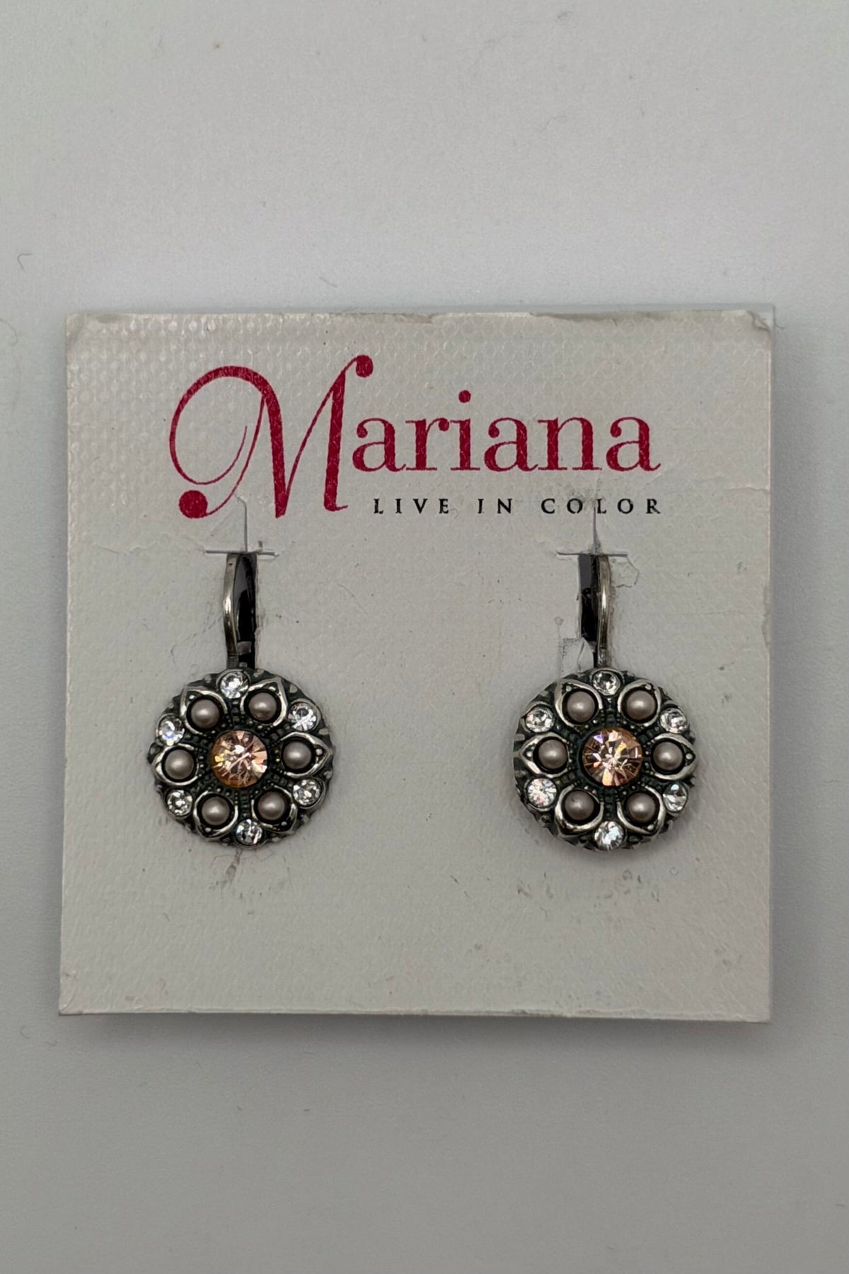 Medium Guardian Angel Earrings in "Pearl Compact" - Silver Plated BETTERBRANDJEWELRY MICHALSMARIANA 