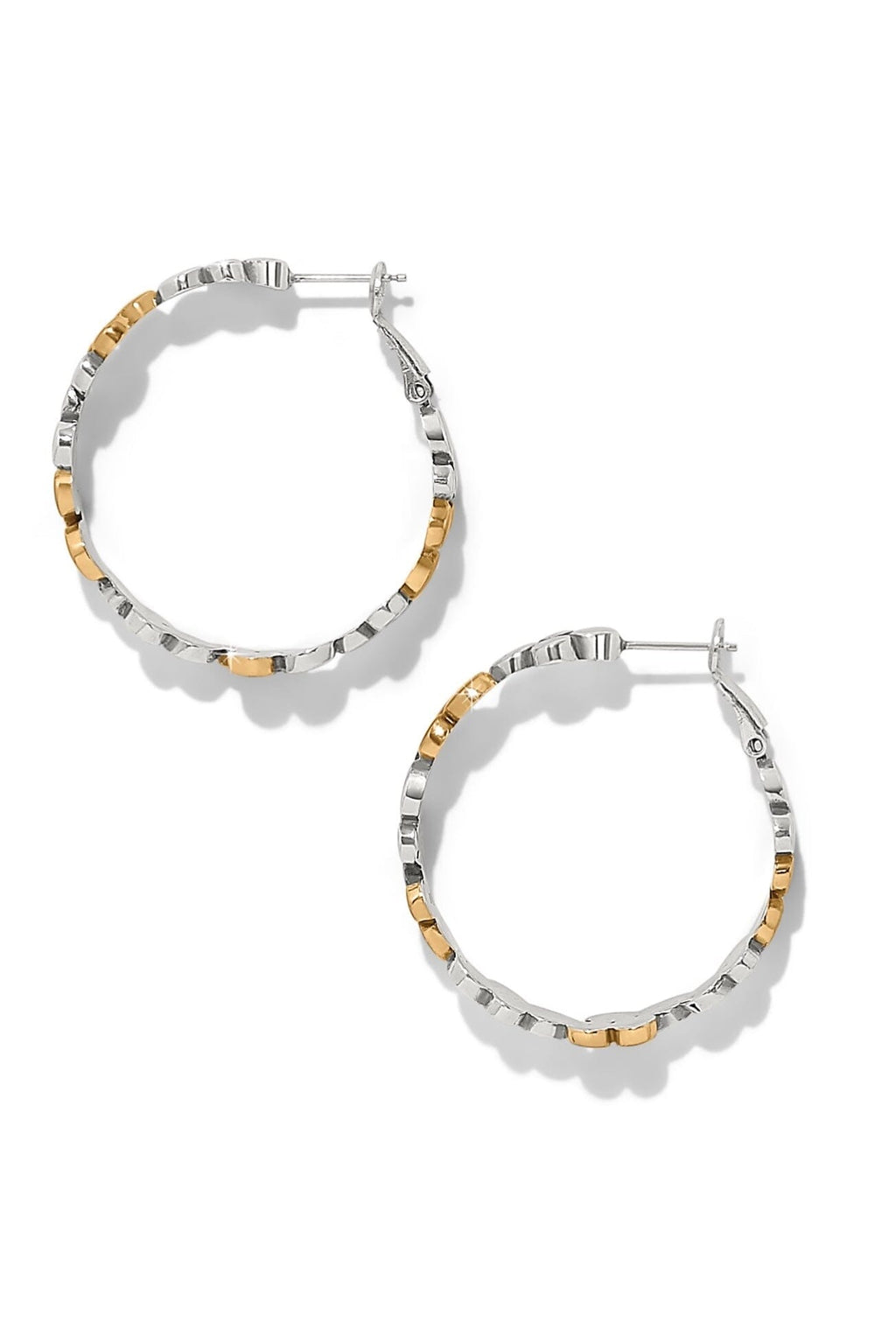 Pebble Edge Large Hoop Earrings BJEWELRY Brighton Collectables 