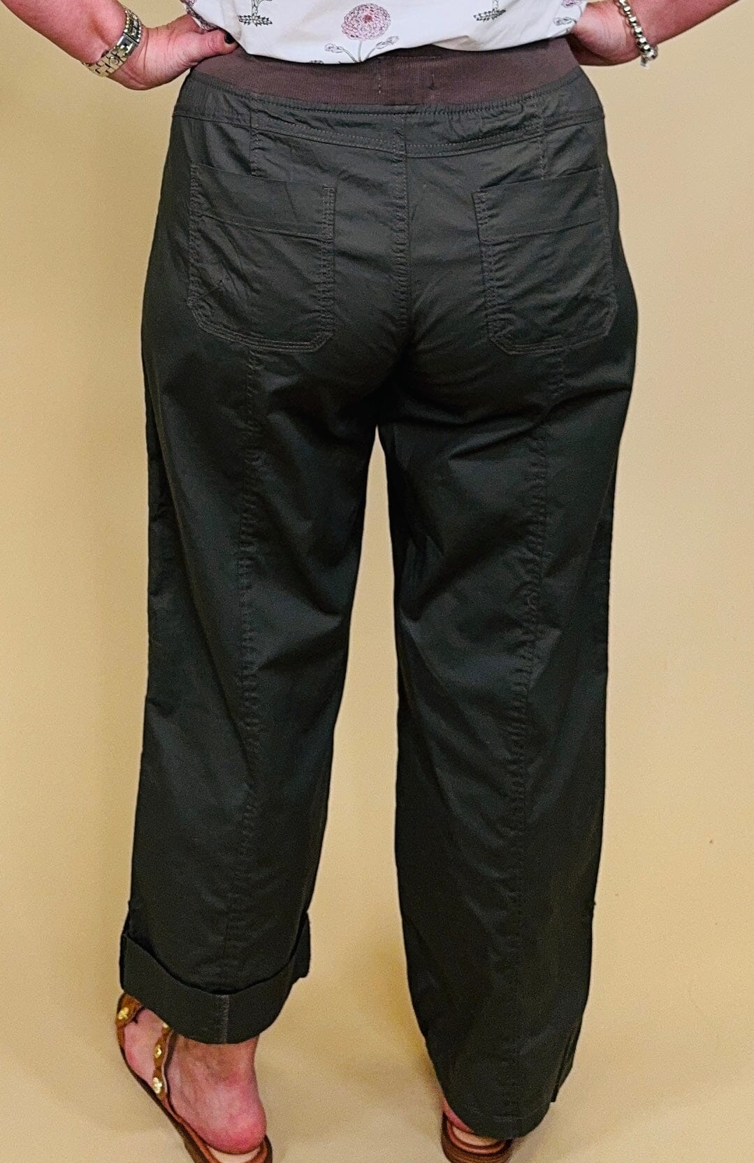 Pull On Cargo Pant w/Pockets &amp; Drawcord BOTTOMS KEREN HART 