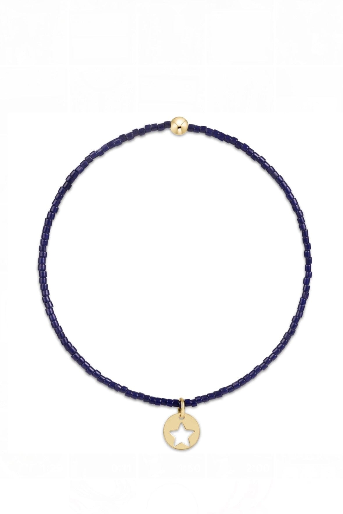Extends Hope Classic Bracelet- Navy-Star Small Gold Disc JEWELRY ENEWTON 