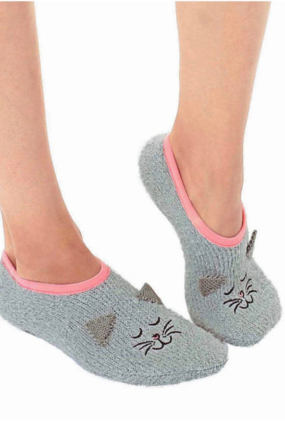 Fuzzy Cat Slipper GIFT/OTHER LIVINGROYAL 