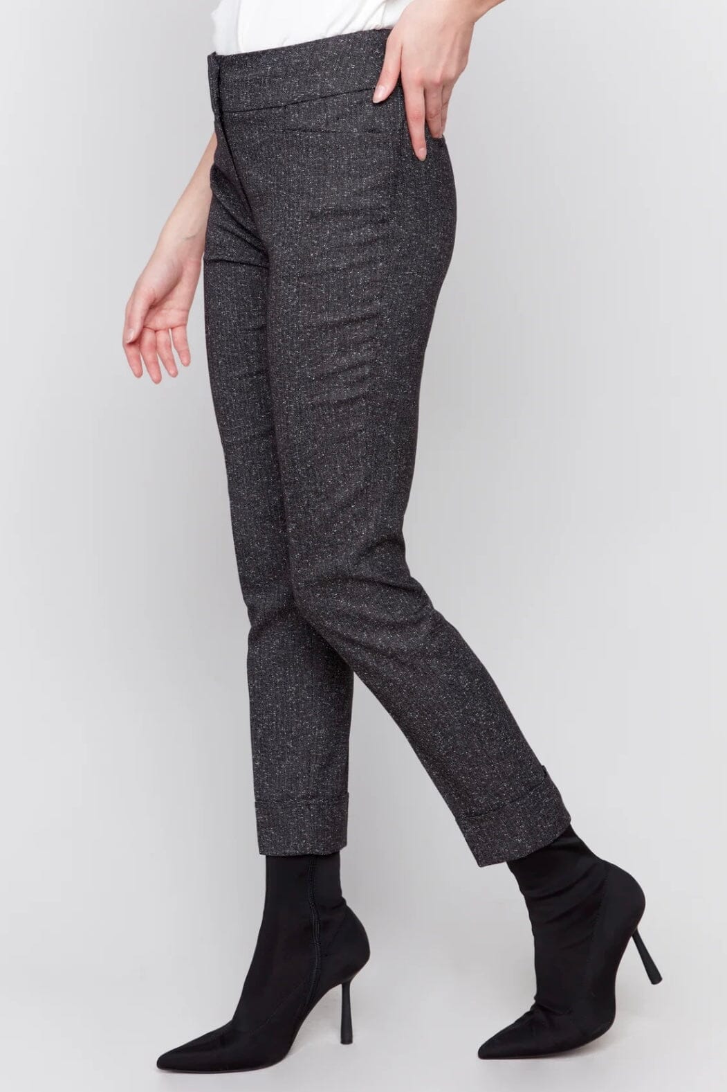 Speckled Cuff Slim Leg Pant BOTTOMS Charlie B 