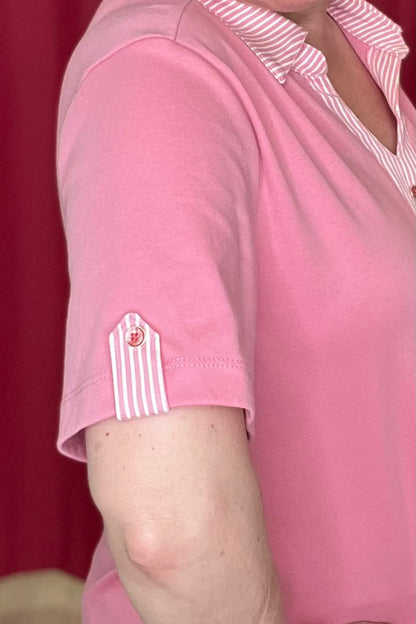 Short Sleeve Collared Top MISSY TOP SPECIAL SOUTHERN LADY 