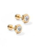 Screwback Stud Addison Clear JEWELRY LINNY CO 