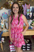 Printed V-Neck Tank Top Dress DRESS DEAR SCARLETT 