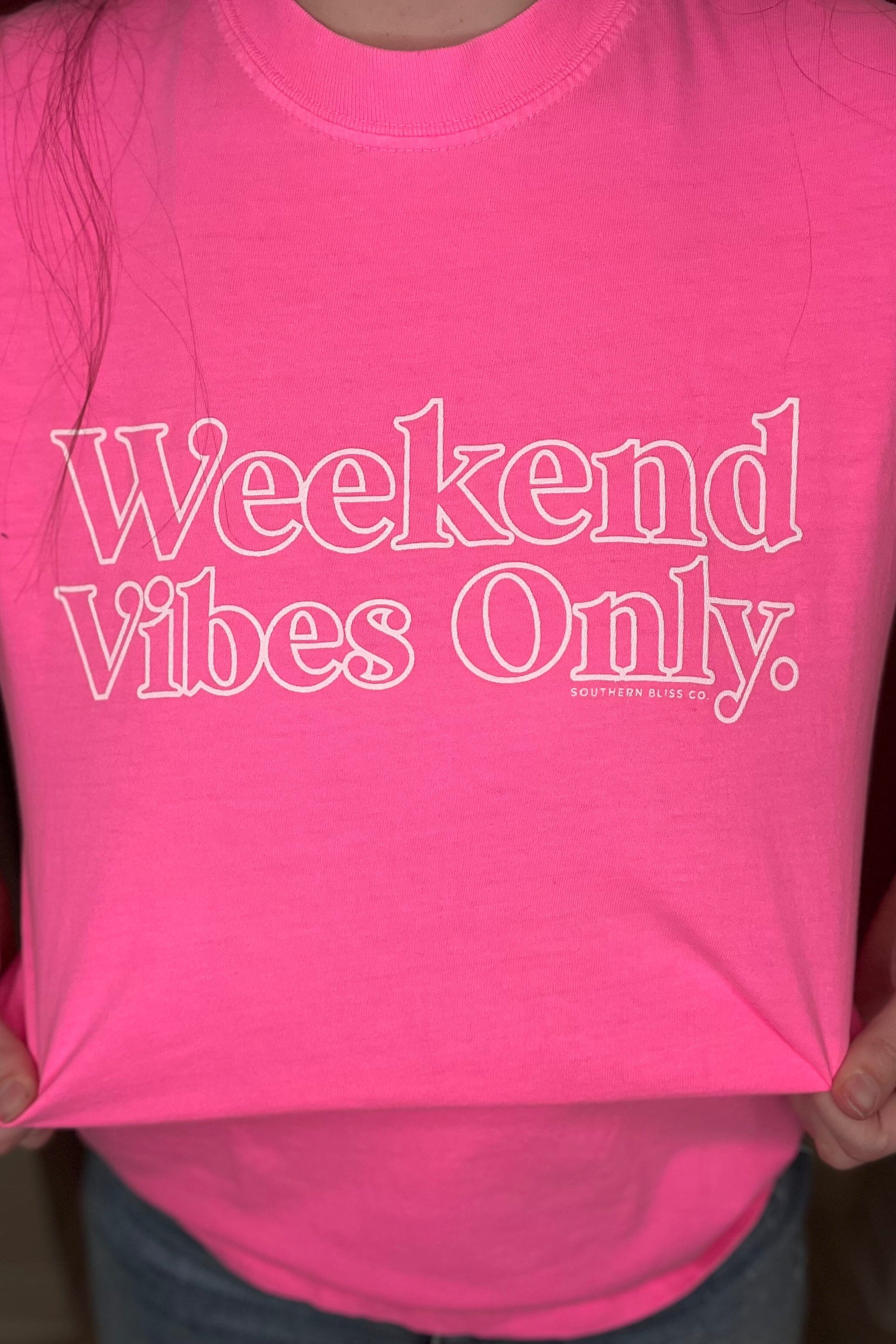 Weekend Vibes T-Shirt MISSY BASIC KNIT K Lane&