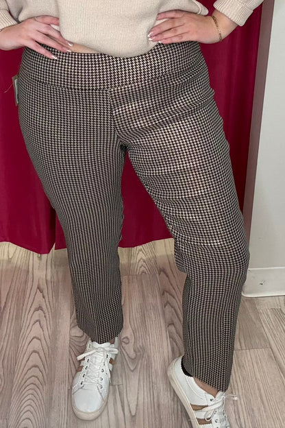 Houndstooth Pull On Pant BOTTOMS ZAC &amp; RACHEL 