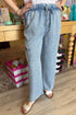 Pull On Drawstring Flowy Denim Pant BOTTOMS ZAC & RACHEL 