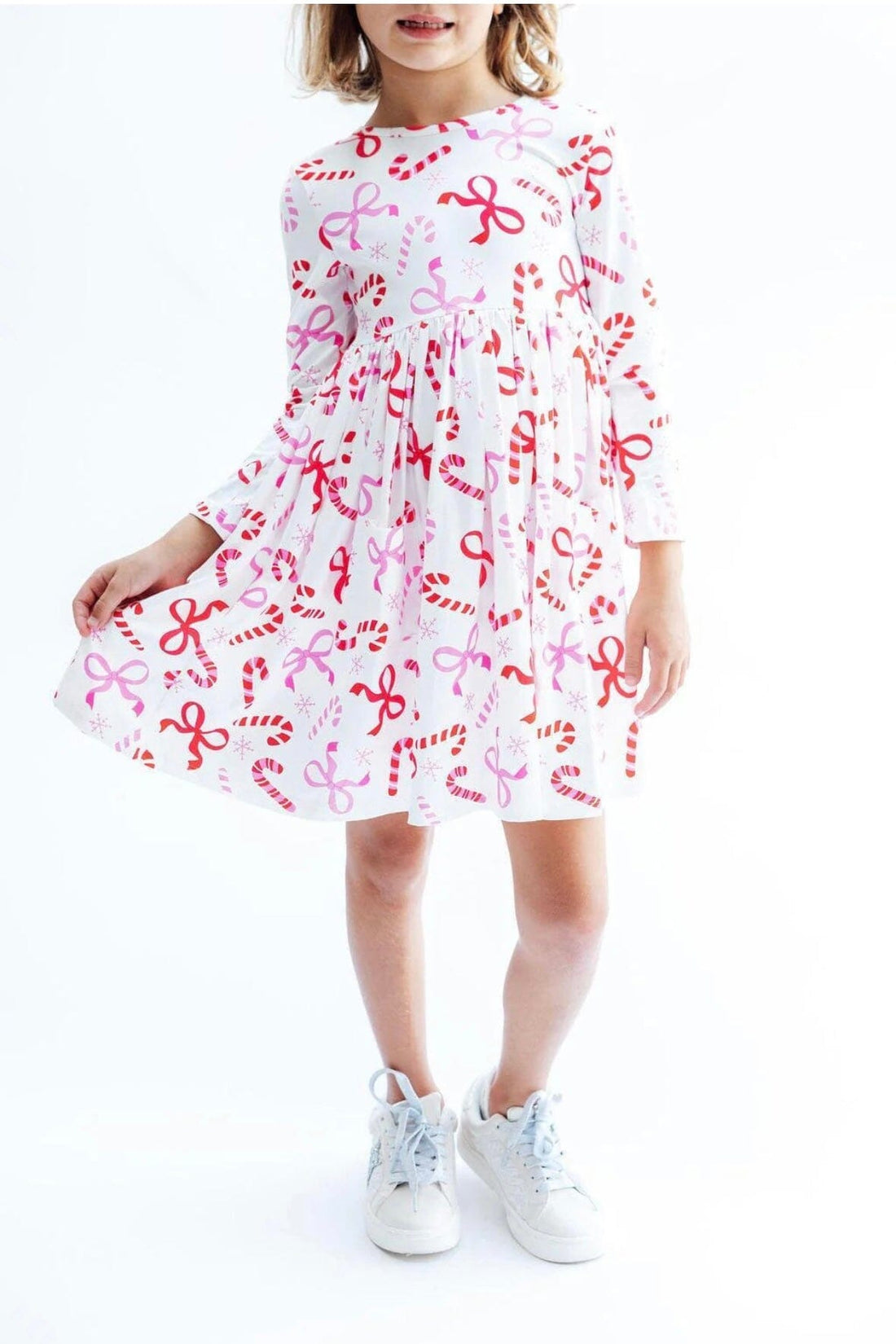 Candy Cane Lane Long Sleeve Pocket Twirl Dress GIFT/OTHER MILA &amp; ROSE 