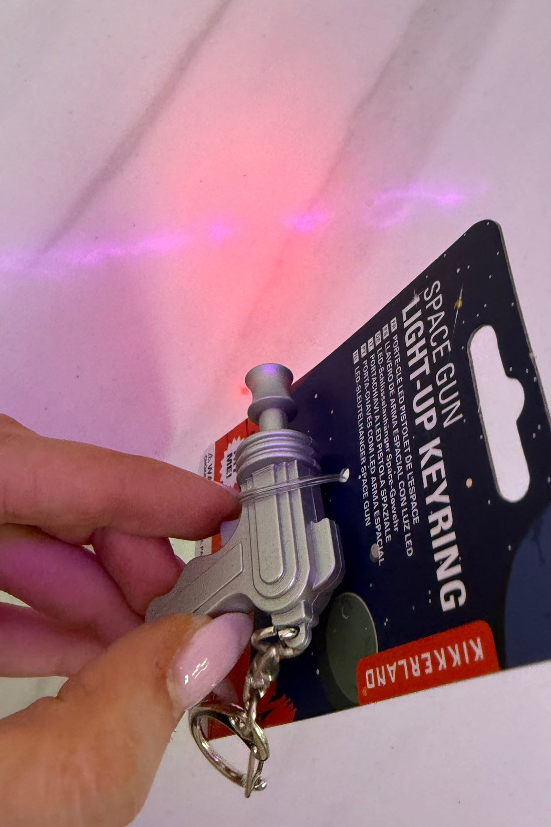Space Gun LED Keychain GIFT/OTHER KIKKERLAND DESIGNS 