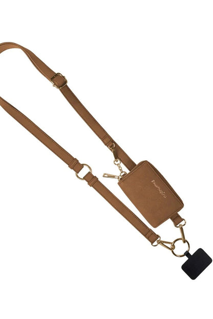 Clip &amp; Go with Pouch Vegan Leather GIFT/OTHER SAVE THE GIRLS BROWN 
