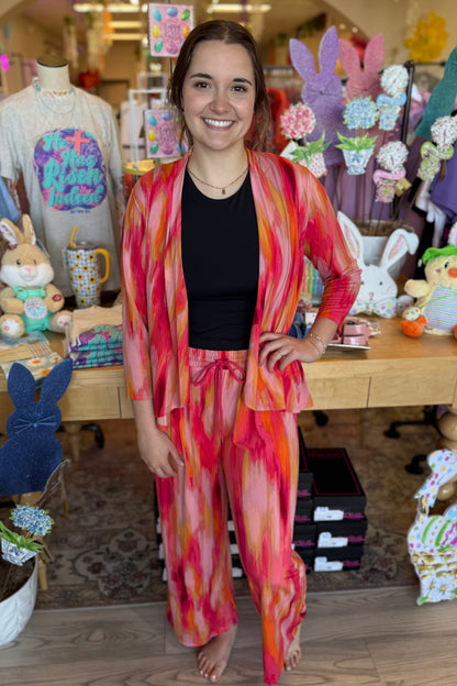 Wide Leg Printed Pant BOTTOMS ZAC &amp; RACHEL 