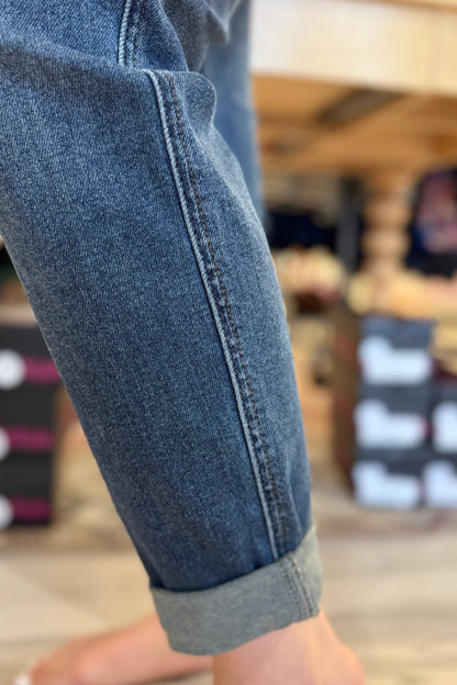 High Waist Vintage Wash Jogger JEANS JUDY BLUE 