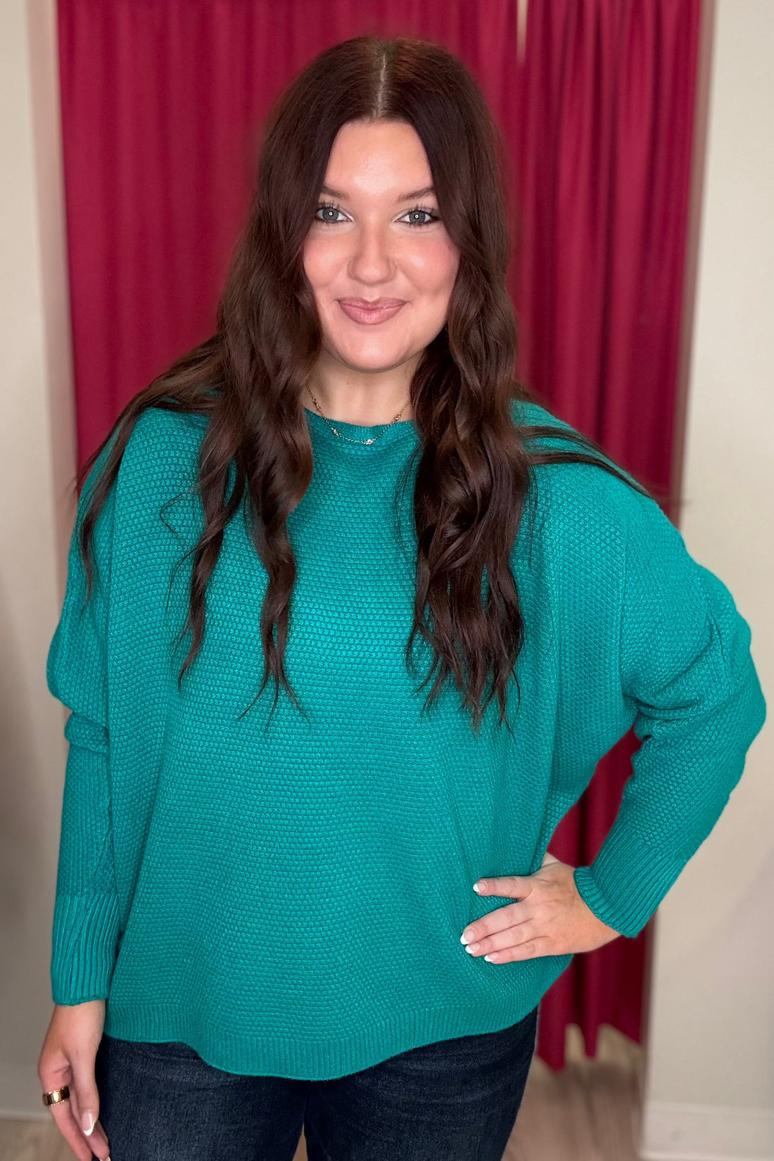 Relaxed Ciana Pullover Sweater with Tie Back JR TOP DRESSY COCO+CARMEN 