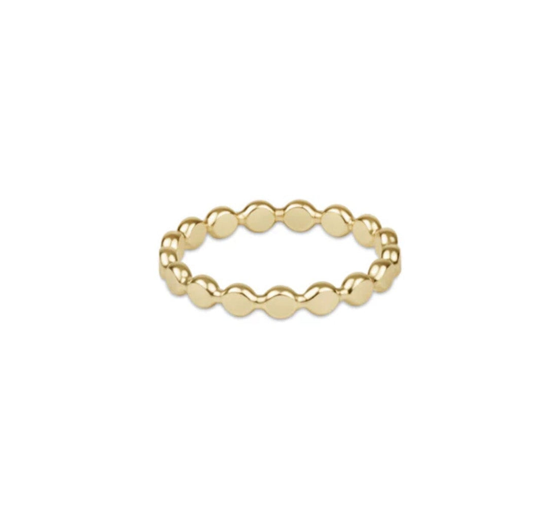 Enewton Classic Gold 2.5mm Beaded Disc Ring JEWELRY ENEWTON 