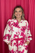 Collar Neck Button Down Batwing Top JR TOP DRESSY GLAM 