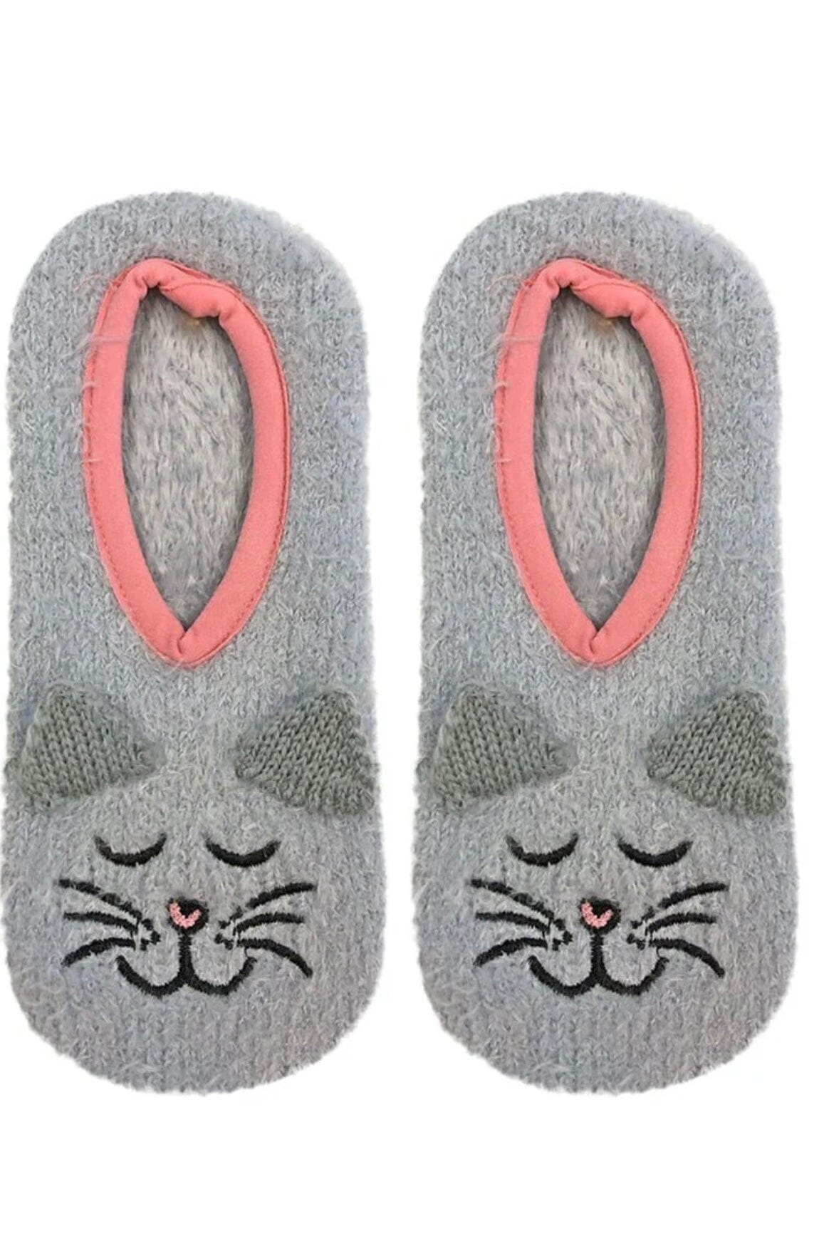 Fuzzy Cat Slipper GIFT/OTHER LIVINGROYAL 