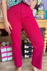 High Rise Ankle Straight Raw Hem Pant BOTTOMS RISEN 