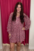 Floral Print Babydoll Dress DRESS VERYJ 