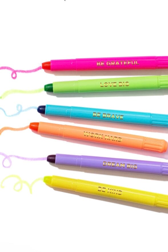 Motivational Wax Highlighter Set GIFT/OTHER TAYLOR ELLIOTT DESIGNS 