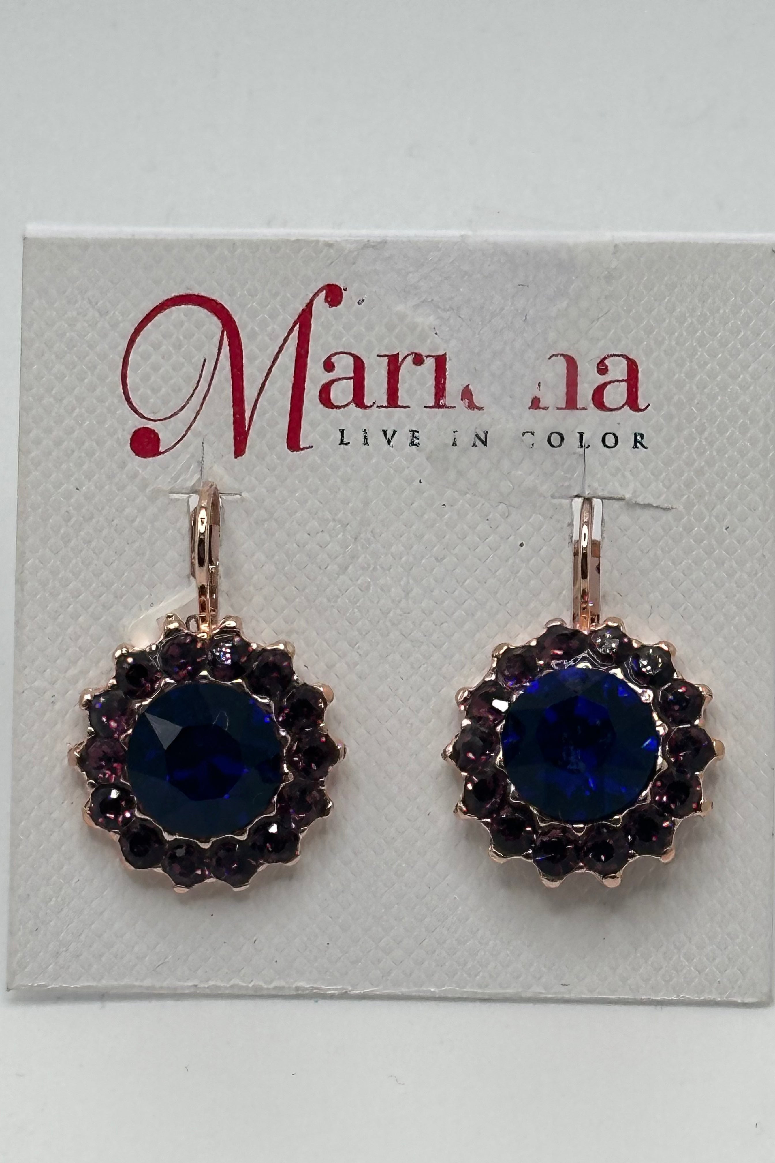 Extra Luxurious Rosette Leverback Earrings in "Happy Hour"- Rose Gold BETTERBRANDJEWELRY MICHALSMARIANA 