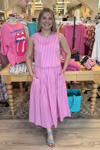 Striped Maxi Skirt BOTTOMS ENTRO 