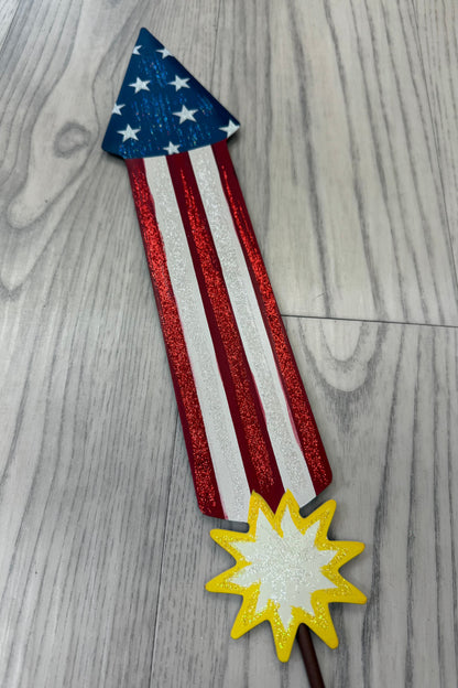 Firecracker Stake GIFT/OTHER ROUNDTOP FLAG 