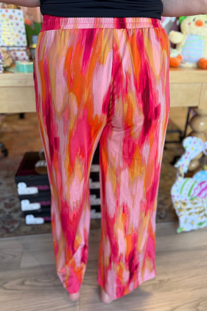 Wide Leg Printed Pant BOTTOMS ZAC &amp; RACHEL 