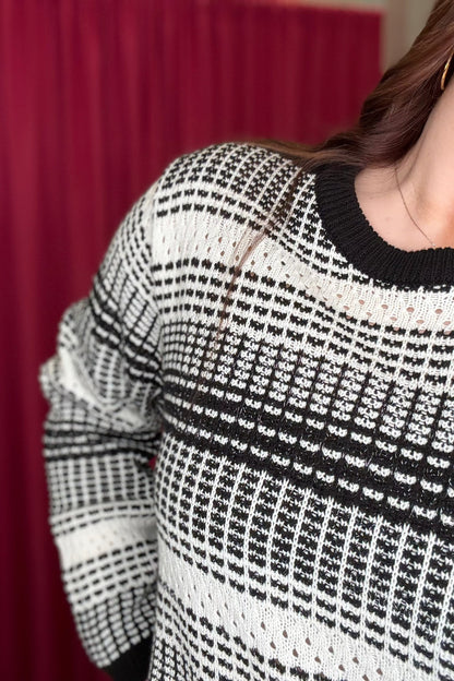 Long Sleeve Knit Sweater SWEATER SOUTHERN LADY 