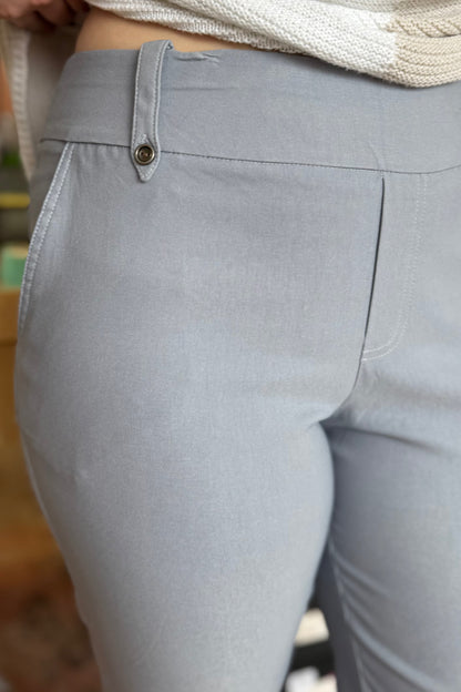 Pull On 2 Pocket Pant with Button Detail BOTTOMS SOUTHERN LADY 
