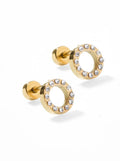 Screwback Stud Lainey Gold JEWELRY LINNY CO 