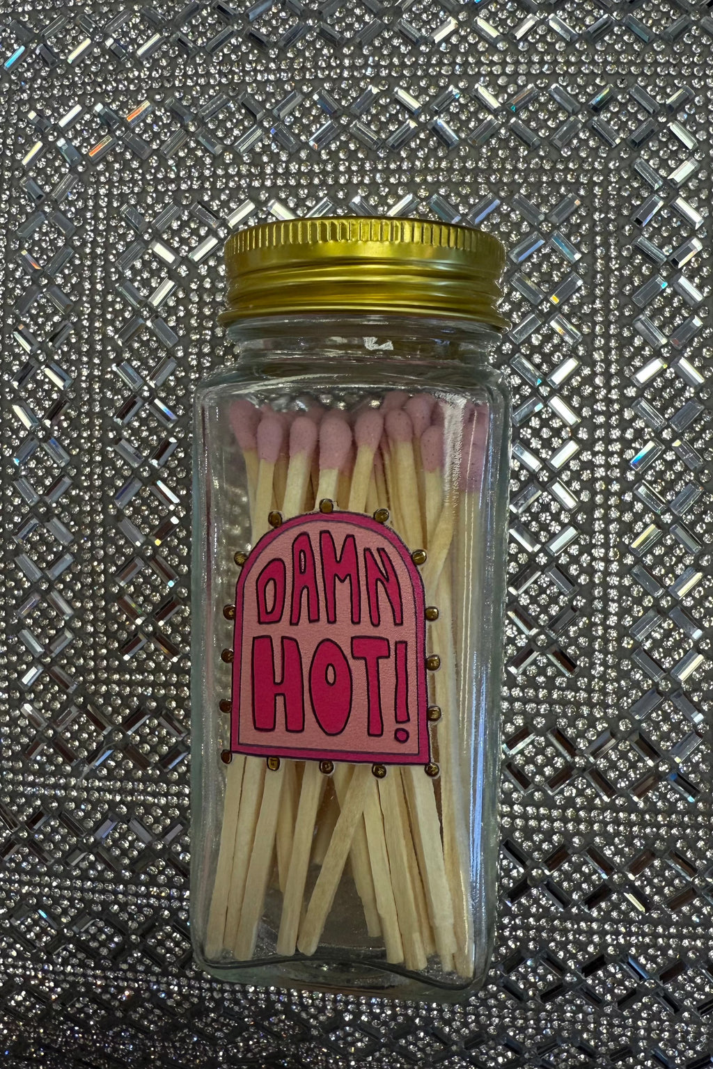 Glass Jar of Matches GIFT/OTHER HAZEL MAZEL DAMNHOT 