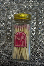 Glass Jar of Matches GIFT/OTHER HAZEL MAZEL DAMNHOT 