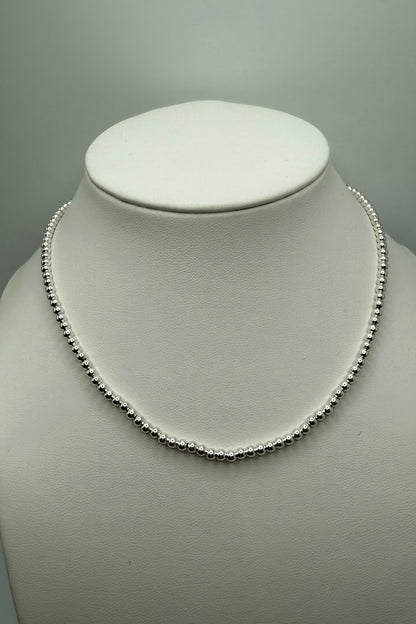 15&quot; Choker Classic Sterling 3mm Bead JEWELRY ENEWTON 